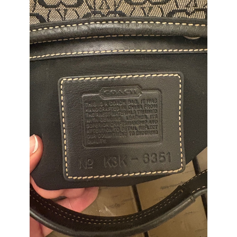 Coach Soho Signature Jacquard Hobo Black Y2K Shoulder Bag 6351 - Picture 4 of 8